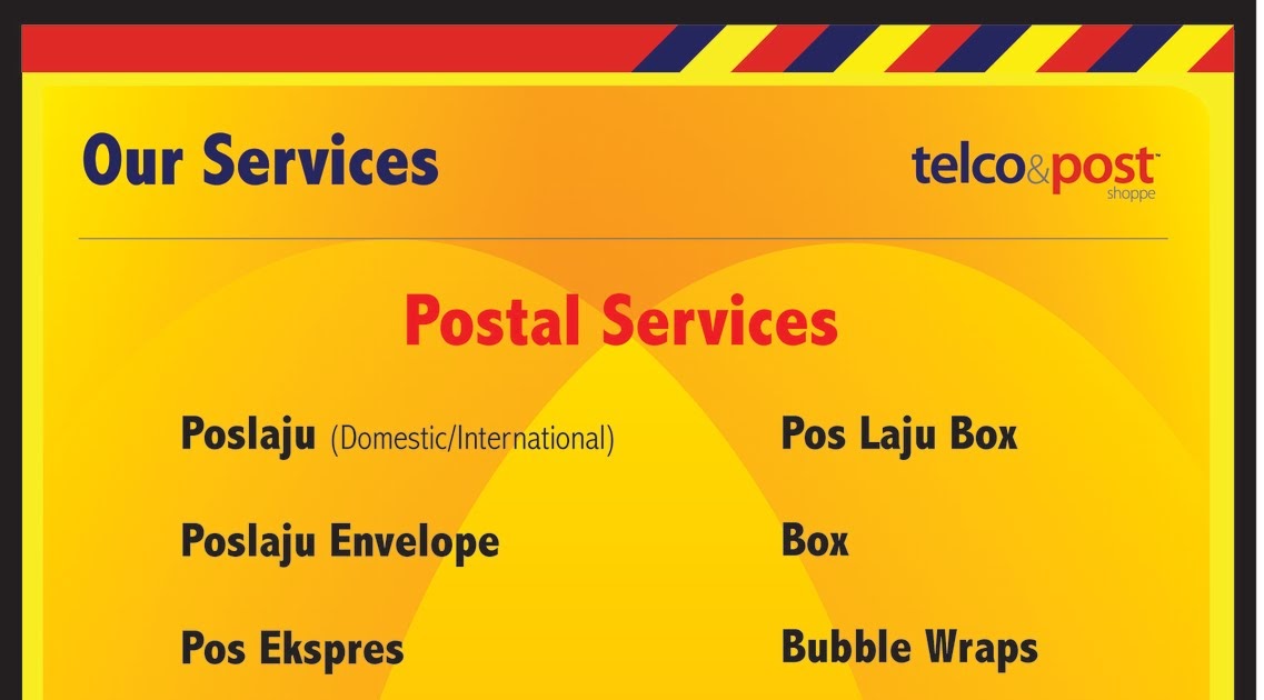 Telco & Post TTDI List of Services in Telco & Post shoppe TTDI