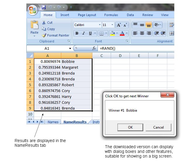 prizeorama raffle ticket selection in excel trick for gaming