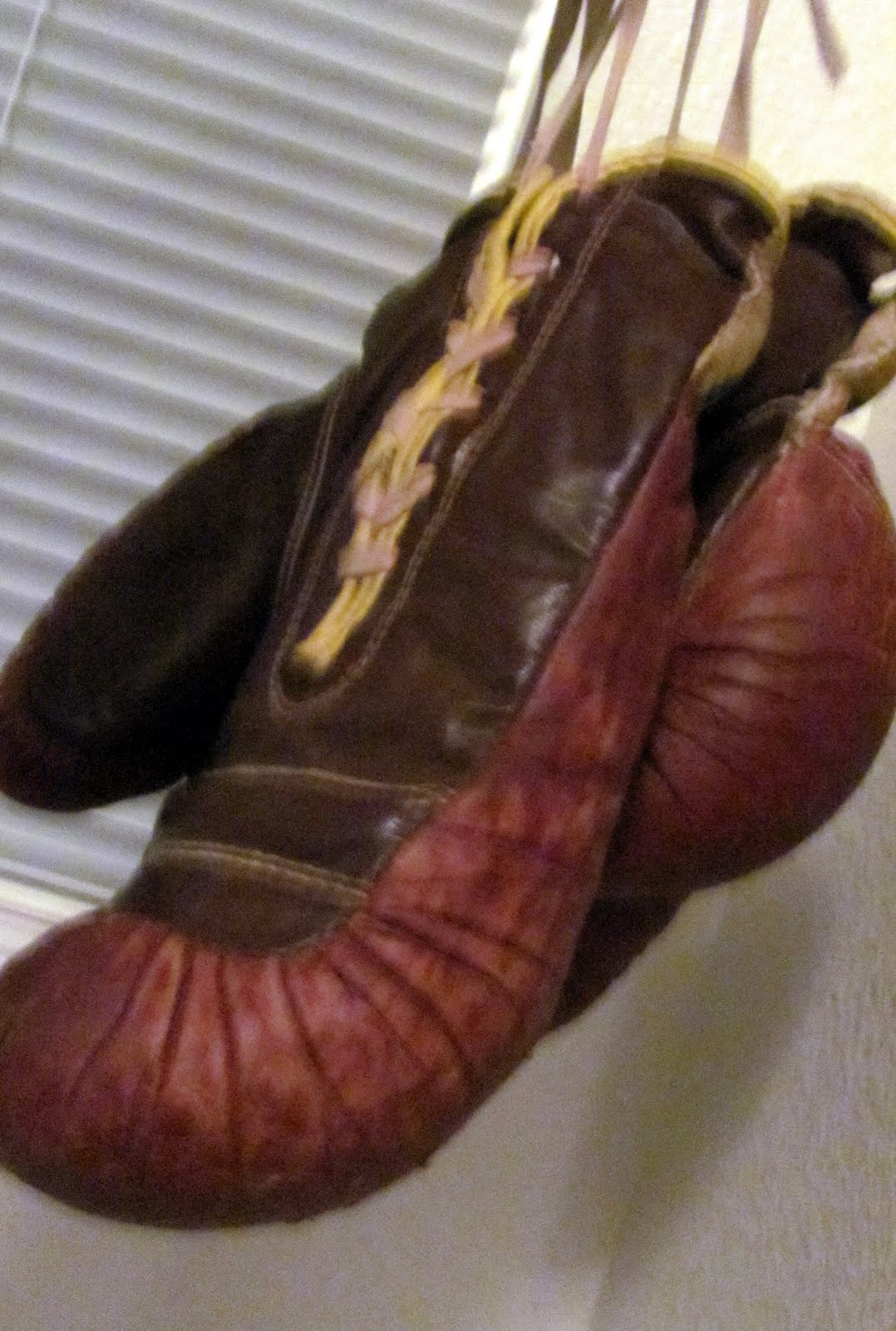 A rare find: Old Boxing Gloves
