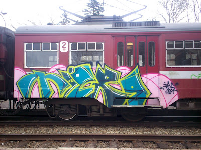 art on train