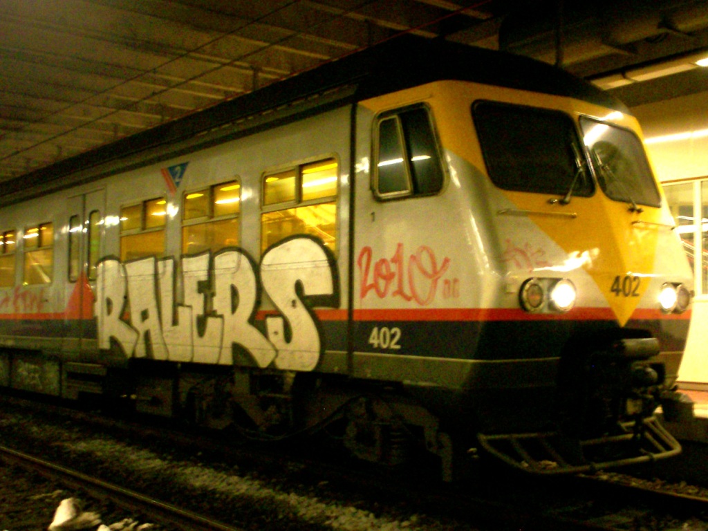 FUCK THE POLICE Art On Train