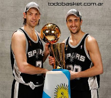 Manu Ginobili y Fabricio Oberto campeones en 2007