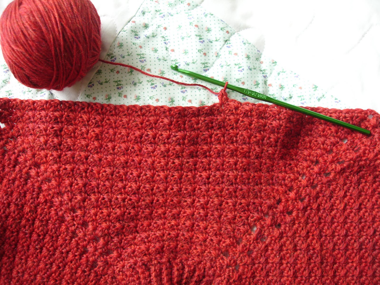 Hands Crocheting Muscle memory makes crocheting