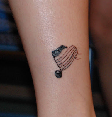 music notes tattoos on feet picture gallery 1