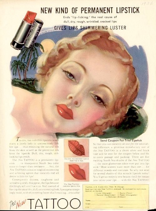 vintage makeup ad