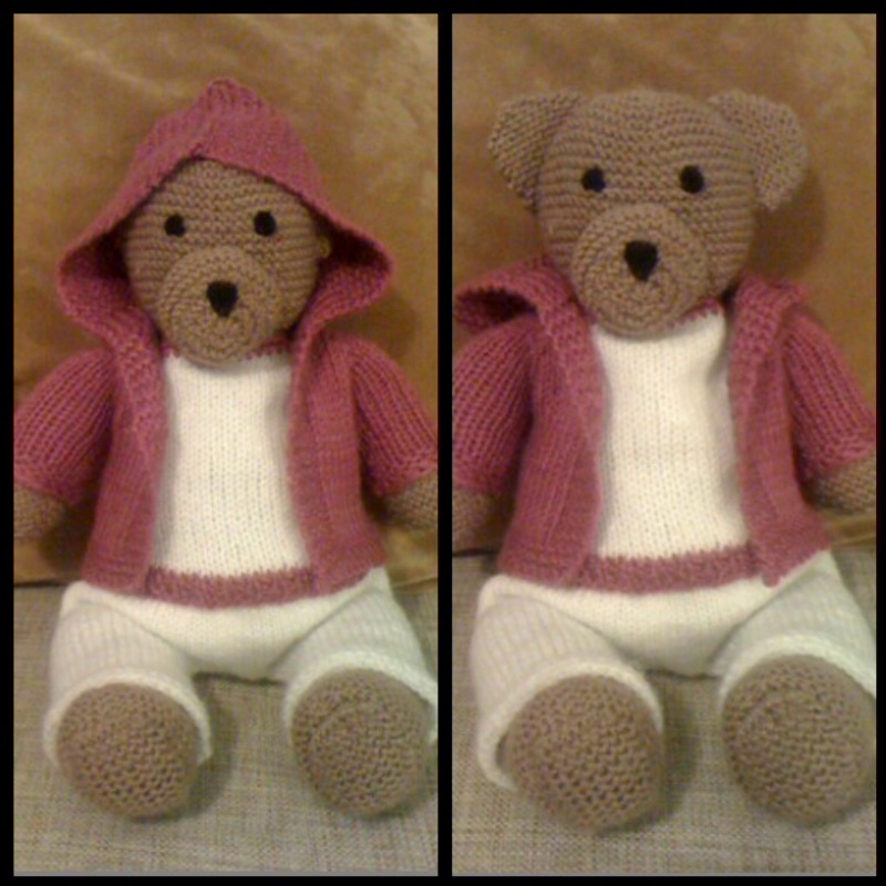 knitted teddy bear clothes