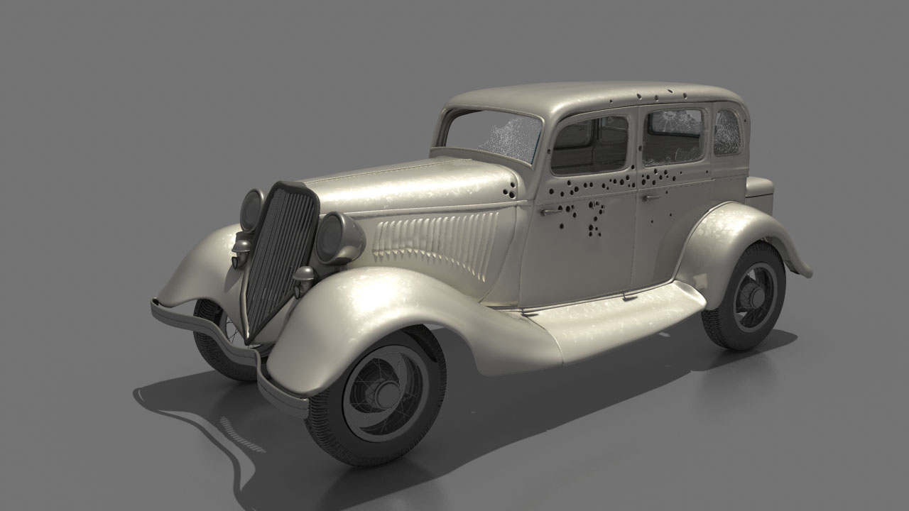 3D Nook Bonnie and Clyde Car Model