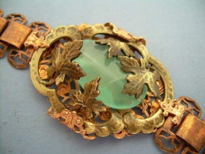 brass patina baroque style bracelet from axelscastle