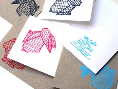 origami rabbits in gocco by mingus