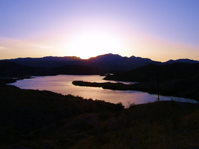 SUNSET AT KATHERINE'S LANDING - 12 MILES FROM OUR HOME.