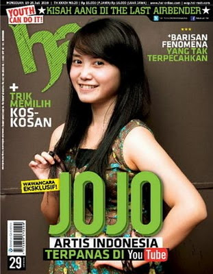 Jojo Keong Racun Jadi Cover Majalah Hai