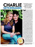 Charlie Sheen - huge radiant cut, yellow diamond engagement ring worth $550,000