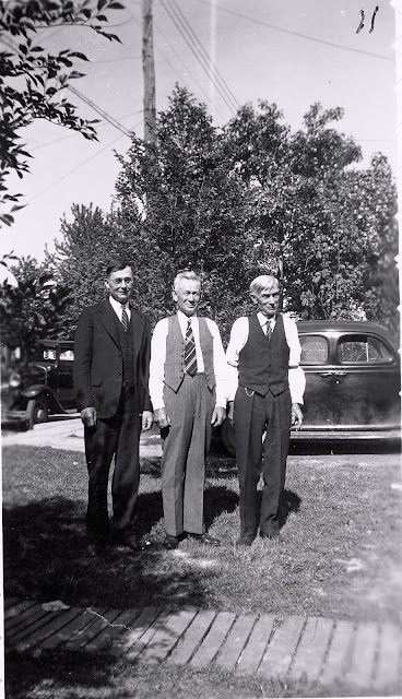Sons Carl and Henry Batke with friend, Jacob Link