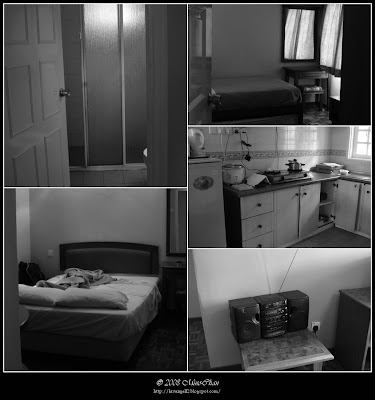 3 bedrooms, 2 bathrooms, a kitchen, a TV, a radio, sofa set & mahogany dining table