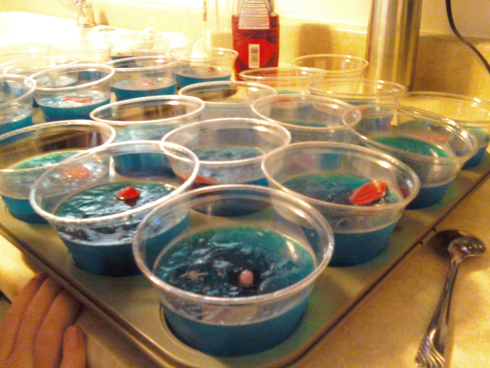 Blue Jello Cups