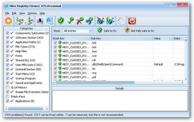 Wise Registry Cleaner Professional 5.71 Build 314 - software gratis, serial number, crack, key, terlengkap