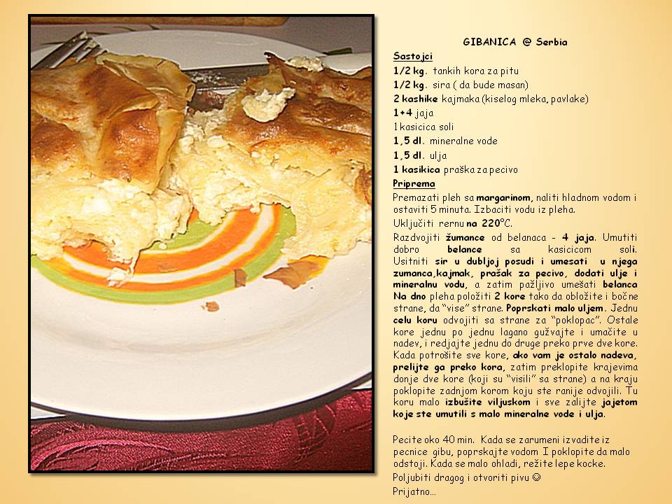 Recept --> Gibanica - klik na sliku