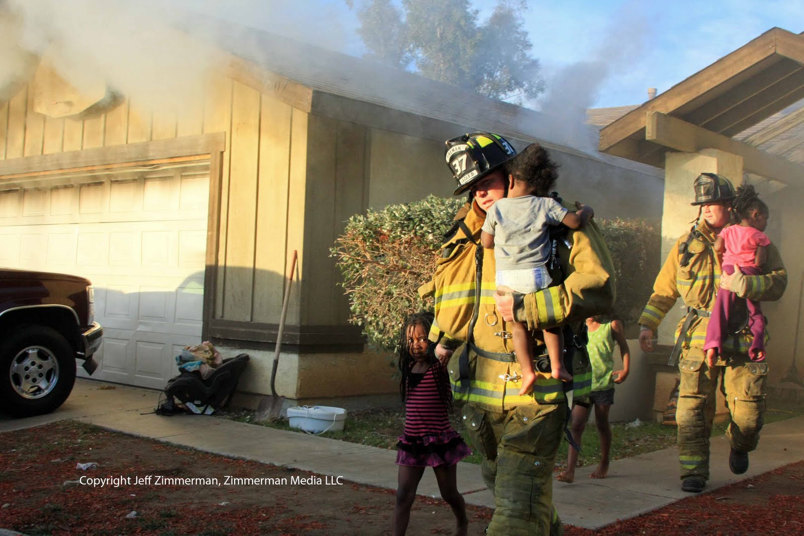Zimmerman Media LLC Family Rescued from Early Morning House Fire