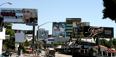 Billboards along Sunset Boulevard