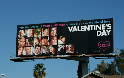 Valentine's Day movie billboard