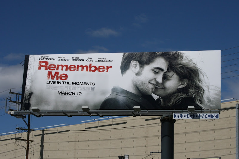 Robert Pattinson Remember Me film billboard