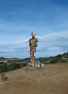 Fake Oscar statue Runyon Canyon 2010