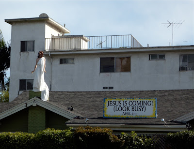 Jesus Easter rooftop display