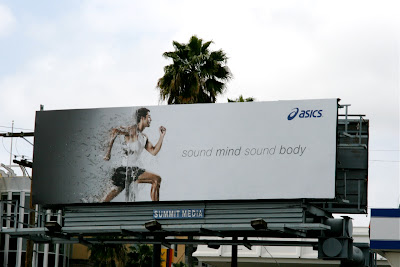 Asics running shoes billboard