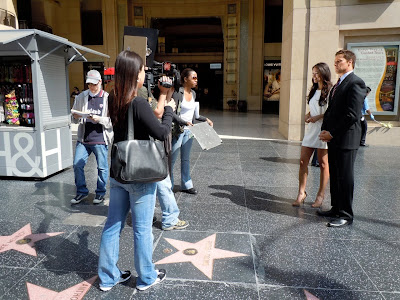 On the Red Carpet hosts filming