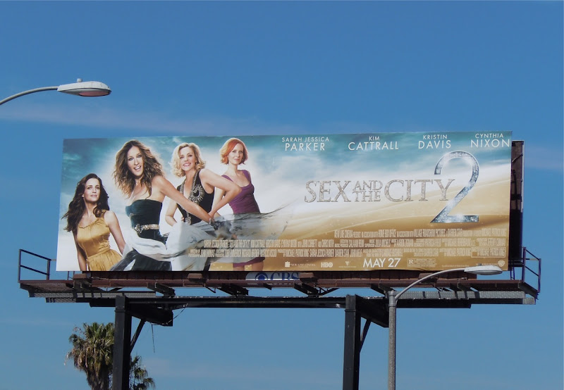 Sex and the City 2 ensemble movie billboard