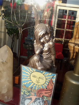 Psychic shop window angel