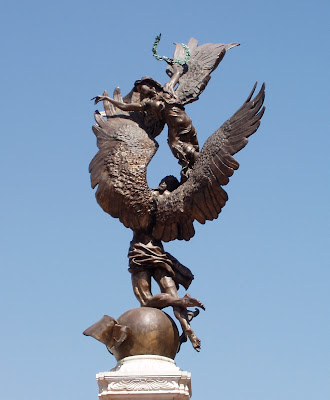 Spirit of Los Angeles statue on Main Street at The Grove
