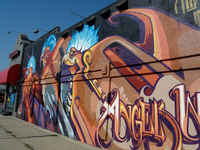 Angels Will Rise graffiti wall mural