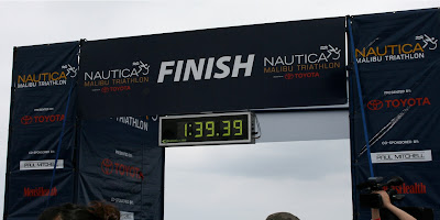 Malibu Triathlon Finish line