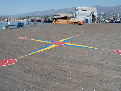 Santa Barbara's Stearns Wharf wooden pier