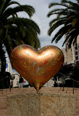 Always Hope Hearts of San Francisco sculpture