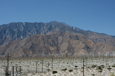Wind turbines in Palm Springs