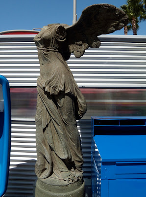 Winged Victory replica statue at Disneyland