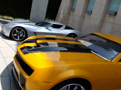 Transformers 2 Autobot cars Bumblebee and Sideswipe