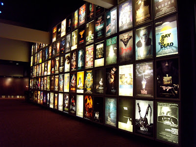 ArcLight Sherman Oaks cinema wall of horror movies