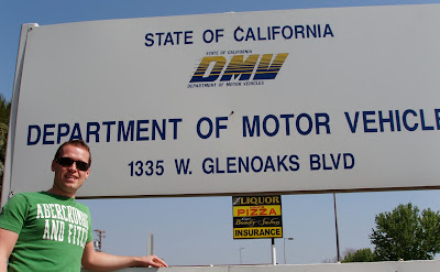 Jason outside Glendale California DMV