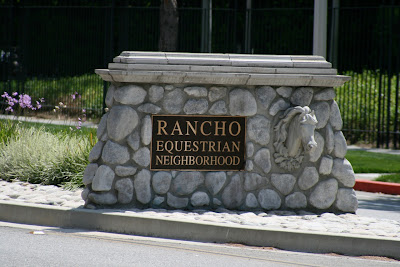 Burbank Rancho Equestrian neighbourhood sign