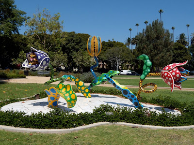 Hymn of Life Tulips sculpture Beverly Gardens Park
