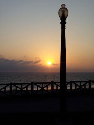 December Santa Monica Palisades Park view sunset