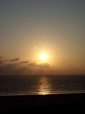 December Santa Monica sunset