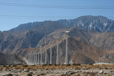 Wind turbines of Palm Springs