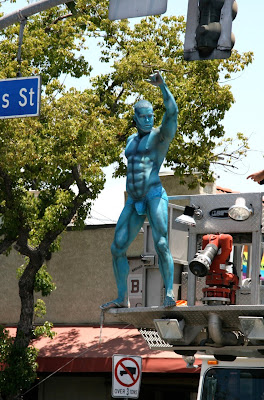 Micky's blue stud WEHO Pride 2010