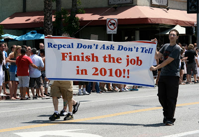 Repeal don't ask don't tell LA Pride 2010