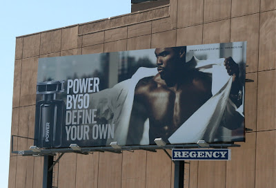 Power fragrance male model billboard