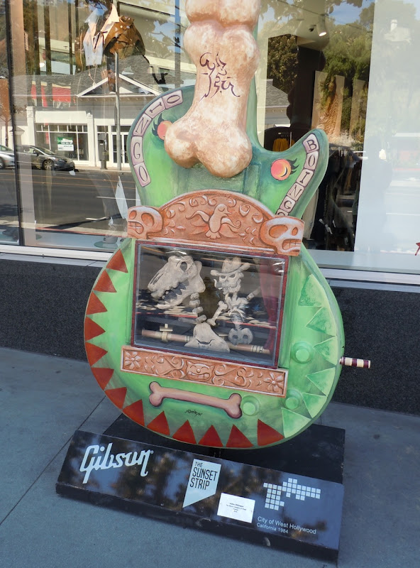 John Ottinger Guitar sculpture Sunset Strip